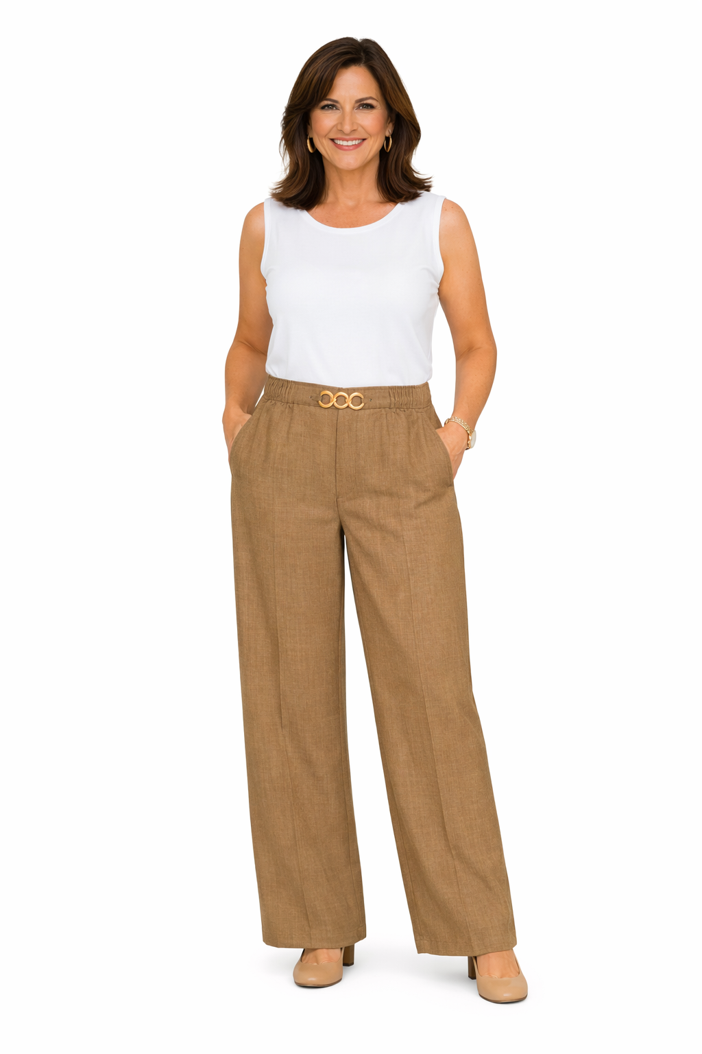Wide Leg Belted Trouser (Pack of 6)