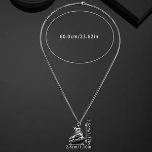 Size reference diagram – 60cm chain, 3.5cm × 2.8cm pendant
