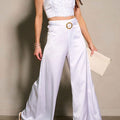 Sleeveless Crop Top & Wide Leg Pants 2pc. Set (Pack of 6)