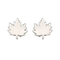 Maple Leaf Stainless Steel Stud Earrings (Pack of 5)
