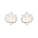 Maple Leaf Stainless Steel Stud Earrings (Pack of 5)