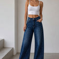 Indigo Wide Leg Rhinestone Jeans (Pack of 12)