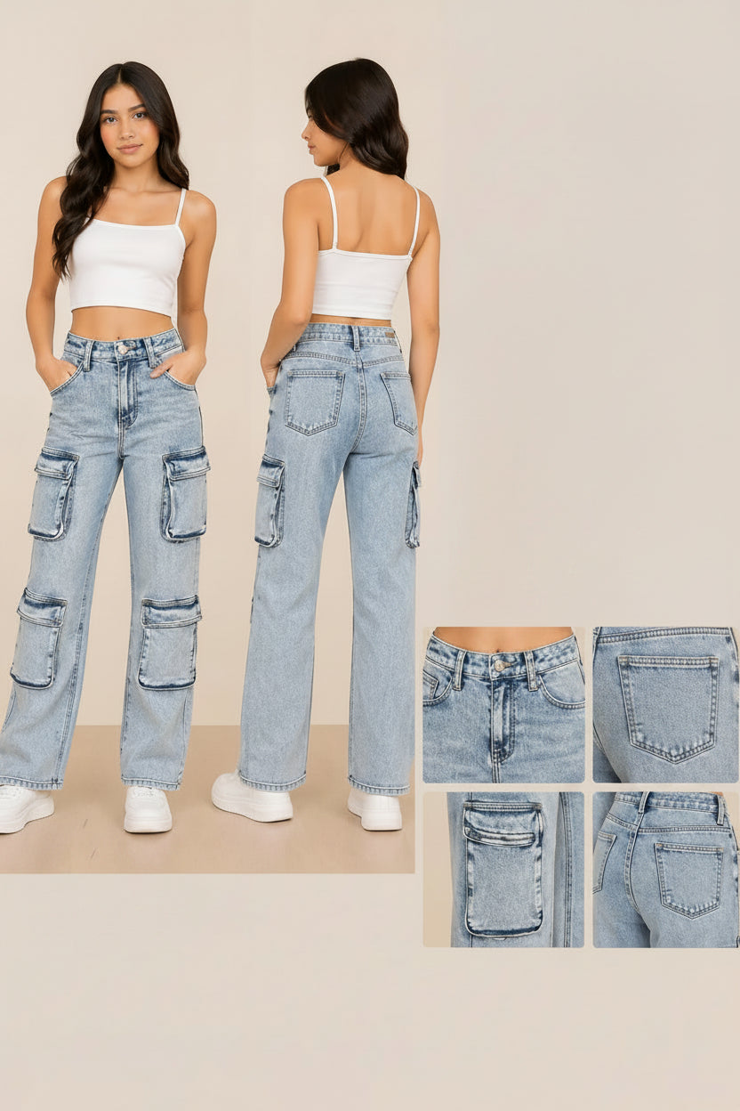 Junior Cargo Jeans (Pack of 12)