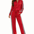 Two-piece Tracksuit Set With Side Stripes (Sold in bundles of 6 pcs 2S-2M-2L)
