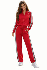 Two-piece Tracksuit Set With Side Stripes (Sold in bundles of 6 pcs 2S-2M-2L)