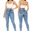 Colombian Skinny Jeans - Blue Snow Wash (Pack of 12)