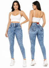 Colombian Skinny Jeans - Blue Snow Wash (Pack of 12)