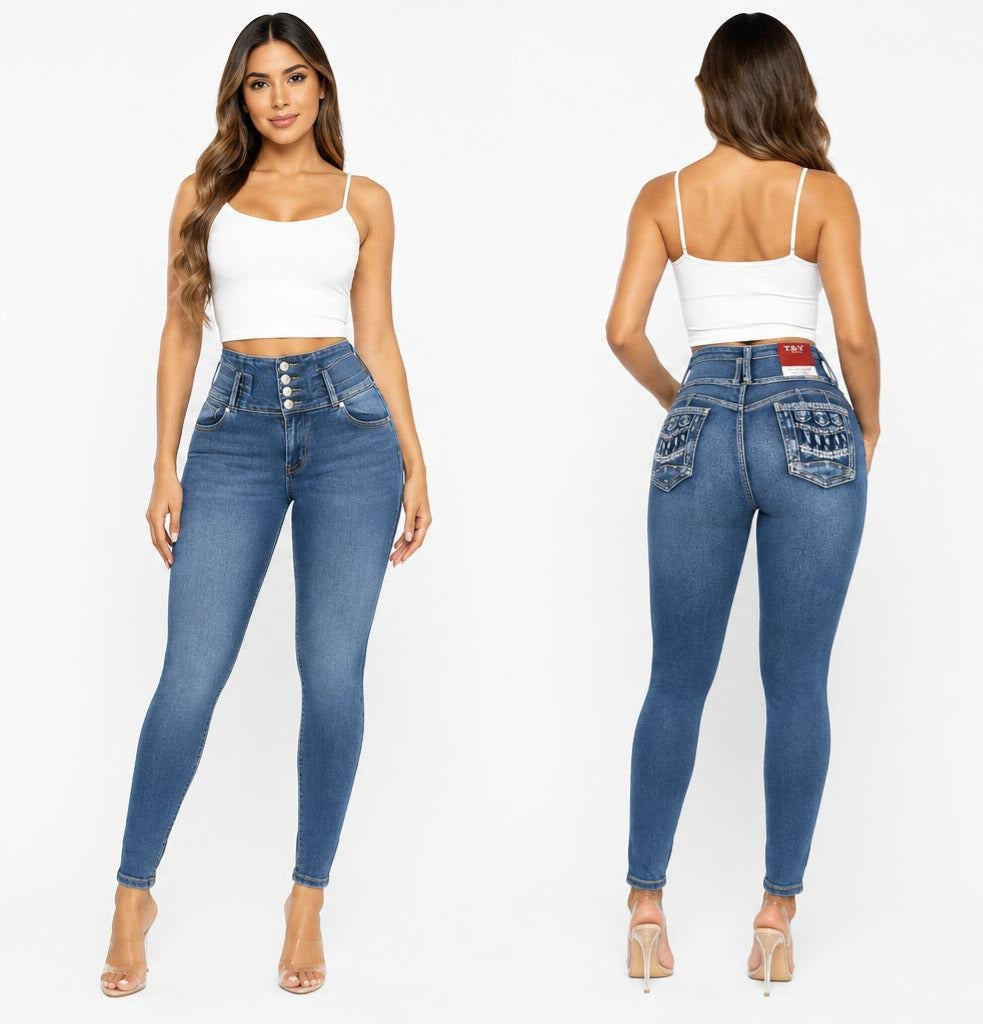 Colombian Skinny Jeans - Mid Sand Wash (Pack of 16)