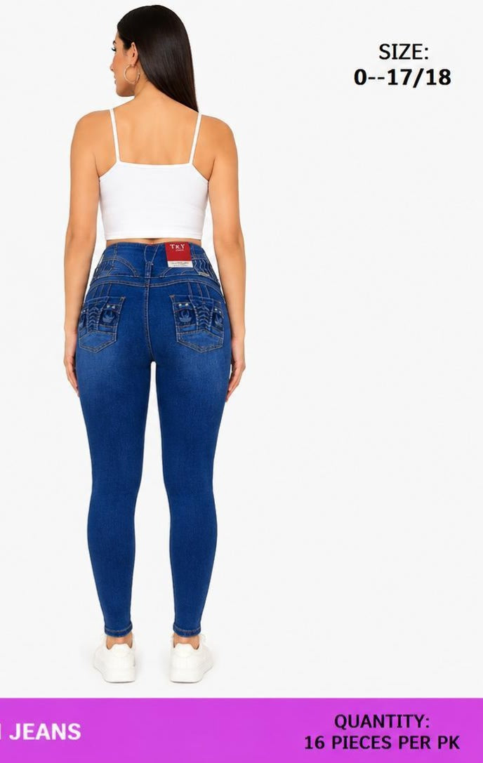 Colombian Skinny Jeans - Indigo (Pack of 16)