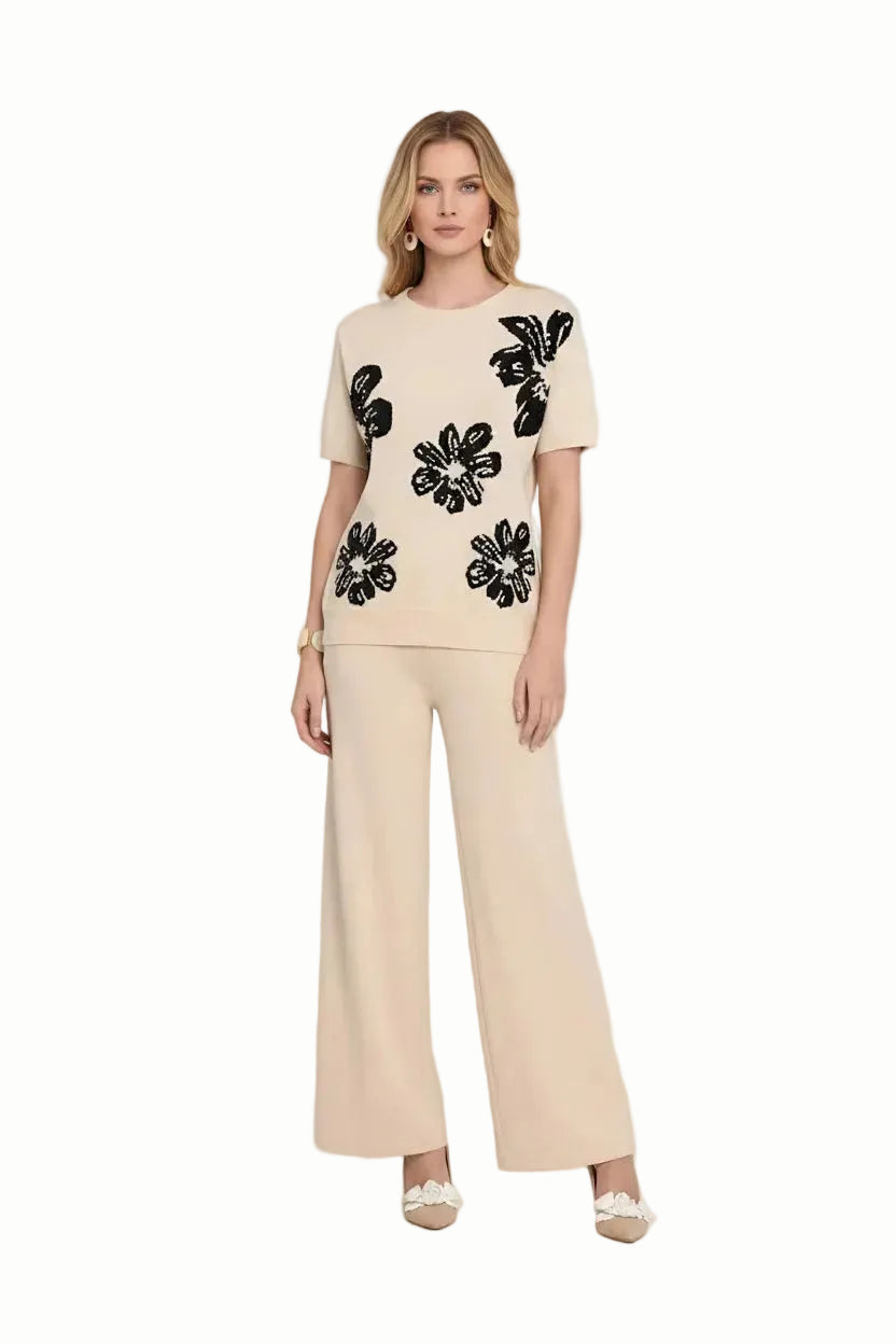 Floral Sequin 2-Piece Knit Set (Pack of 12)