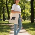 Black Bear Tote - Female Model