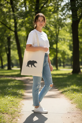 Black Bear Tote - Female Model