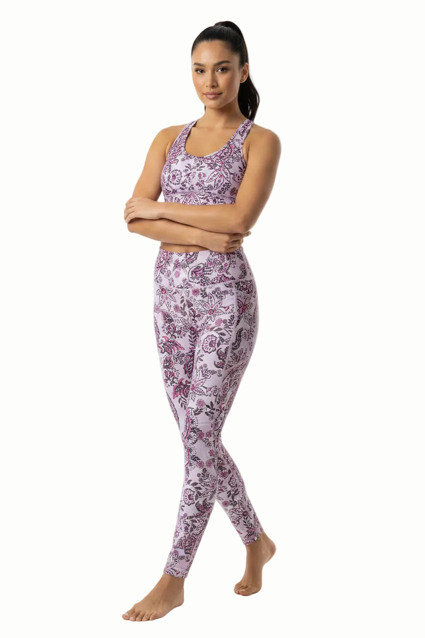 Lavender Paisley Yoga & Fitness Set (Pack of 6)