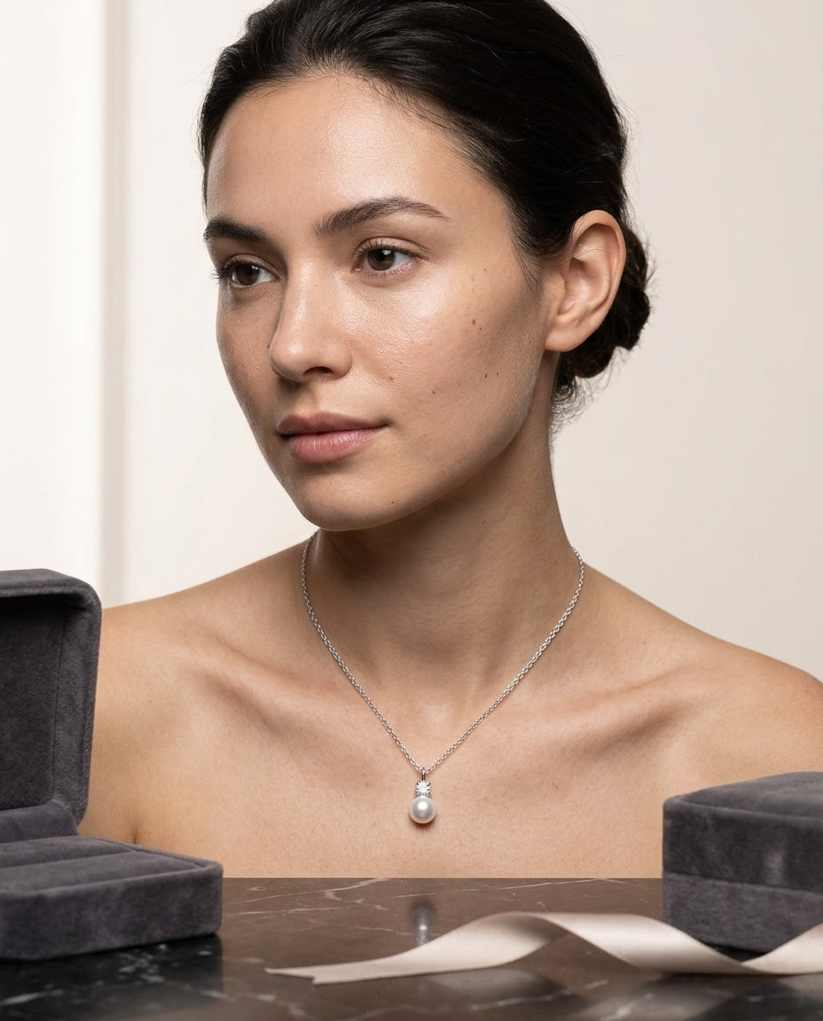 Necklace — Editorial Vanity Scene | Generated by Modelize